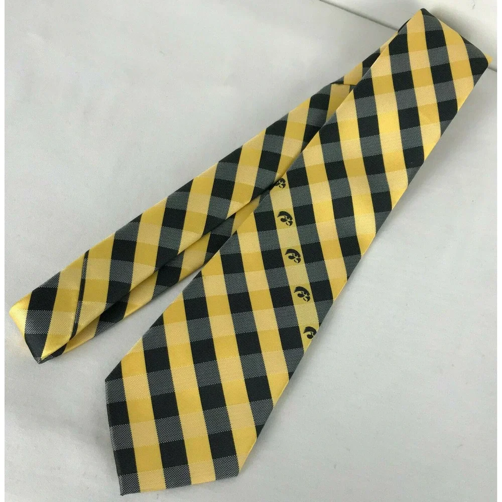 Iowa Hawkeyes Football Basketball Tigerhawk Logo Neck Tie Necktie Eagles Wings